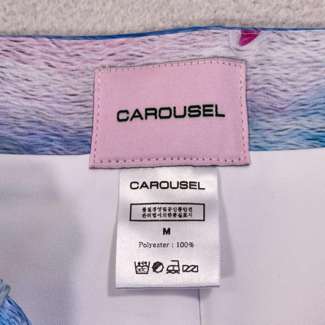 【CAROUSEL カルーセル】台形スカート ゴルフ 撥水 光沢 キルティング