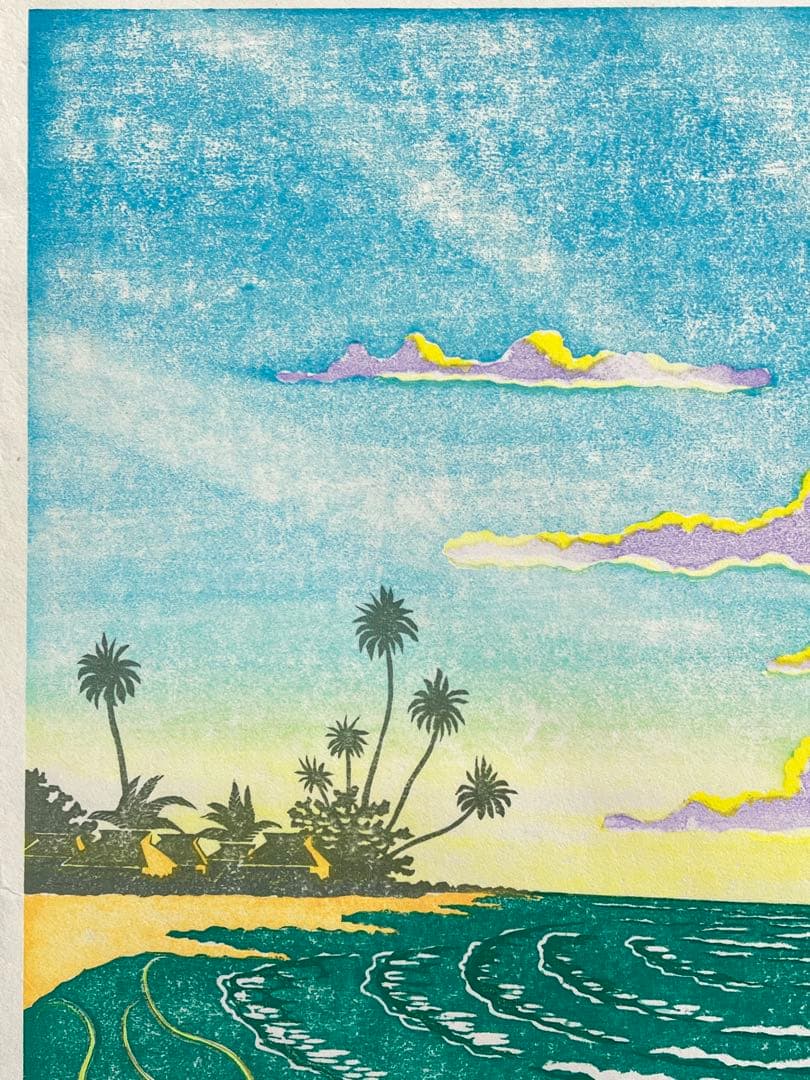 木版画『Beautiful day 』