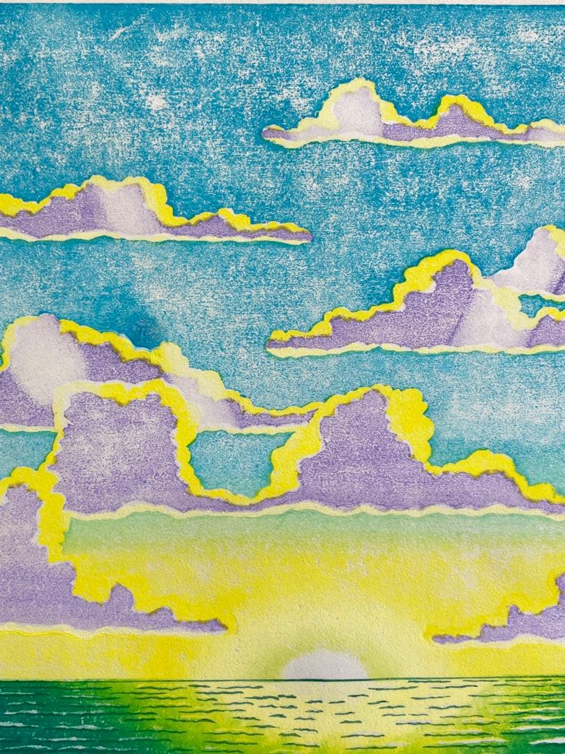 木版画『Beautiful day 』