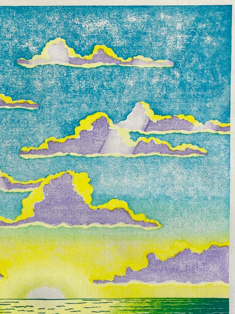 木版画『Beautiful day 』