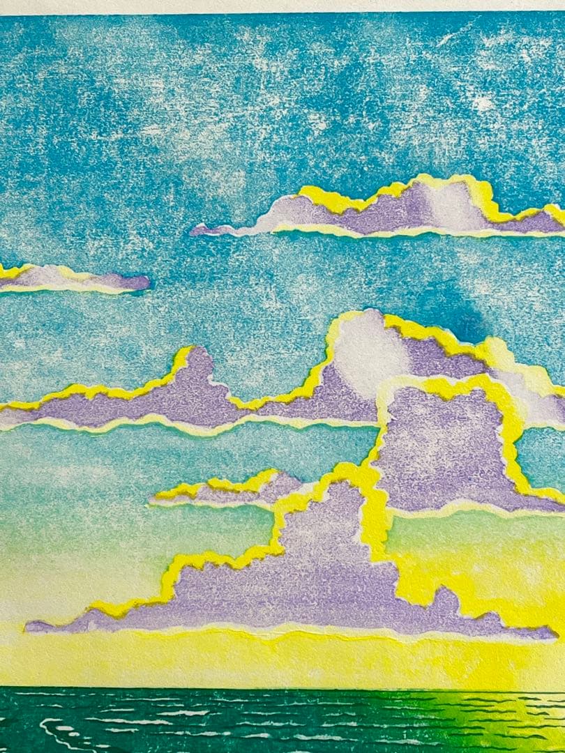 木版画『Beautiful day 』