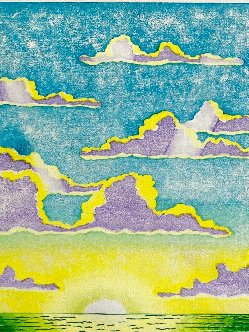 木版画『Beautiful day 』