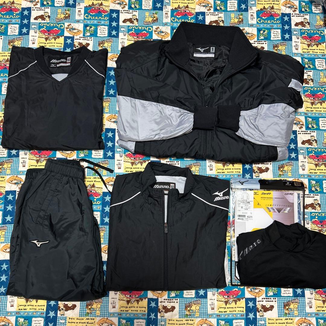 Mizuno ミズノ　野球　ソフトボール　練習着セット　まとめ売り　160㎝ 冬