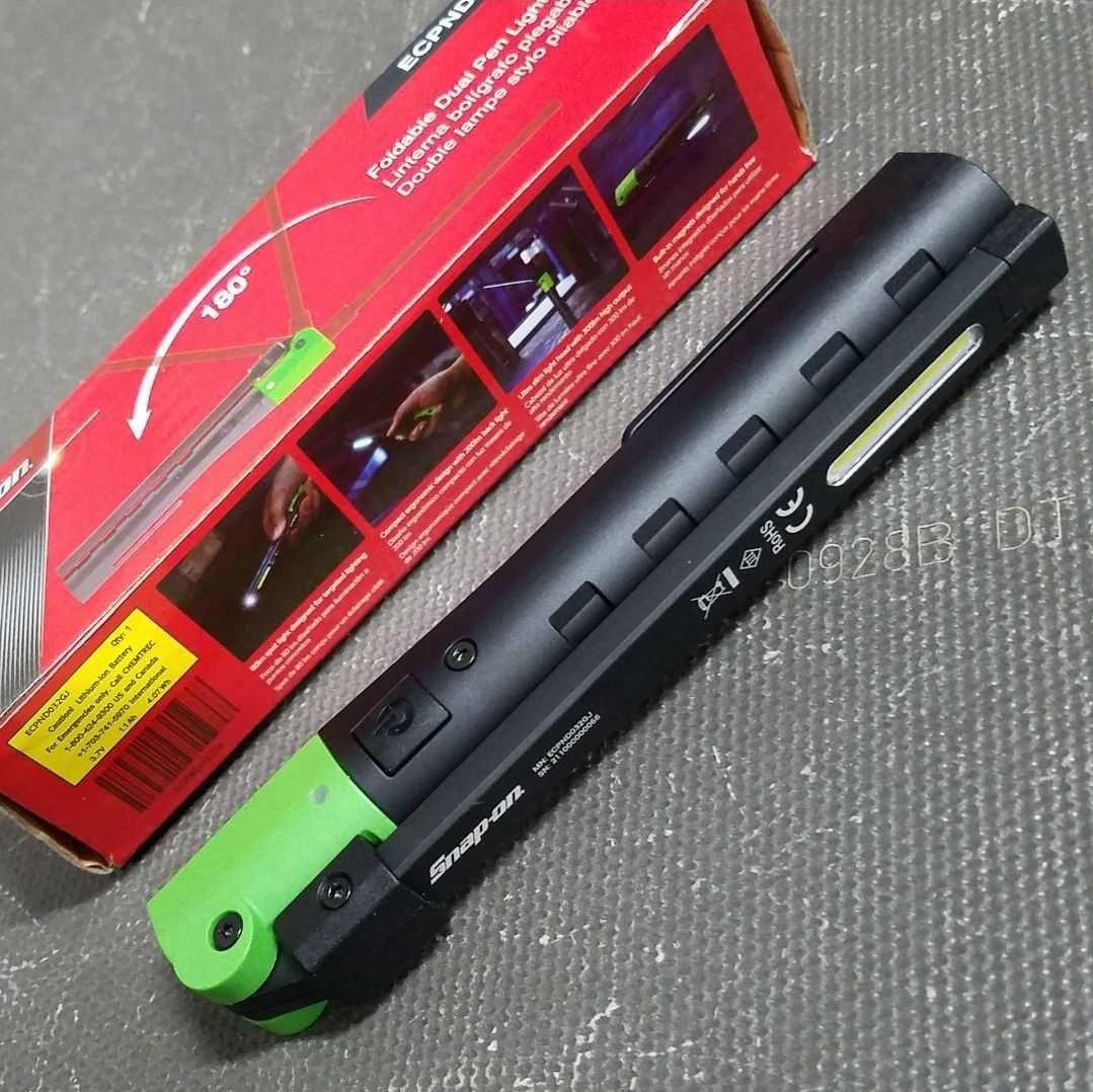 スナップオンSnap-on 充電式LEDデュアルペンライトECPND032GJ