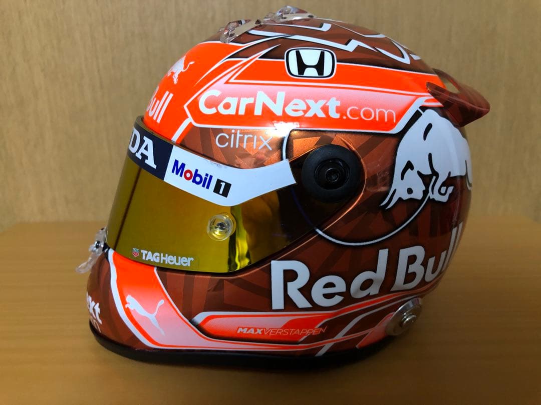 マックス・フェルスタッペン レッドブル1/2ヘルメット2021年ベルギーGP仕様