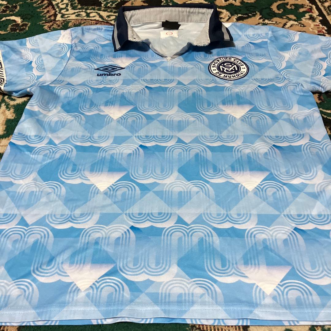 UMBRO x MUNDIAL アンブロ　L シャツ　ブルー