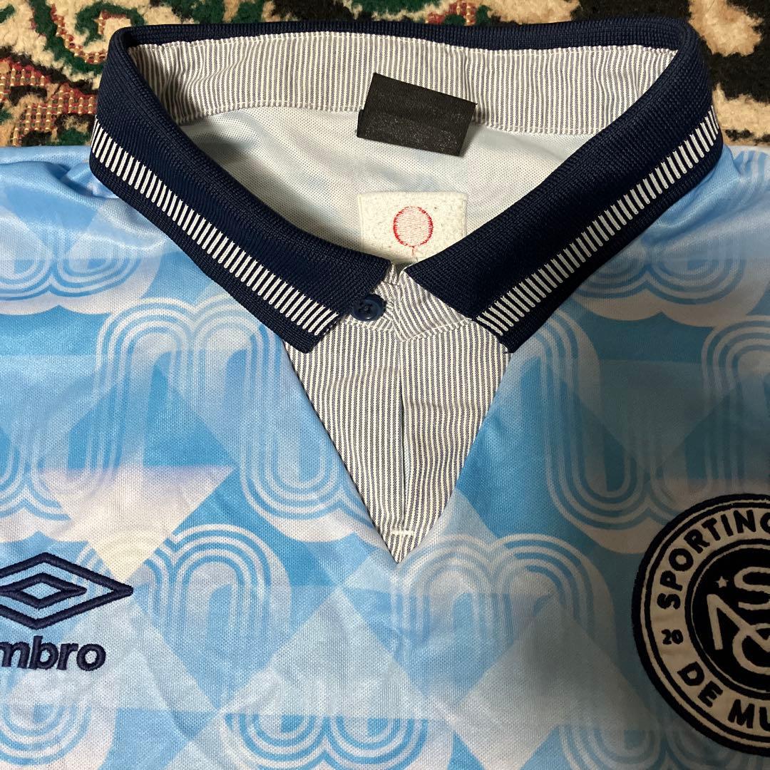 UMBRO x MUNDIAL アンブロ　L シャツ　ブルー