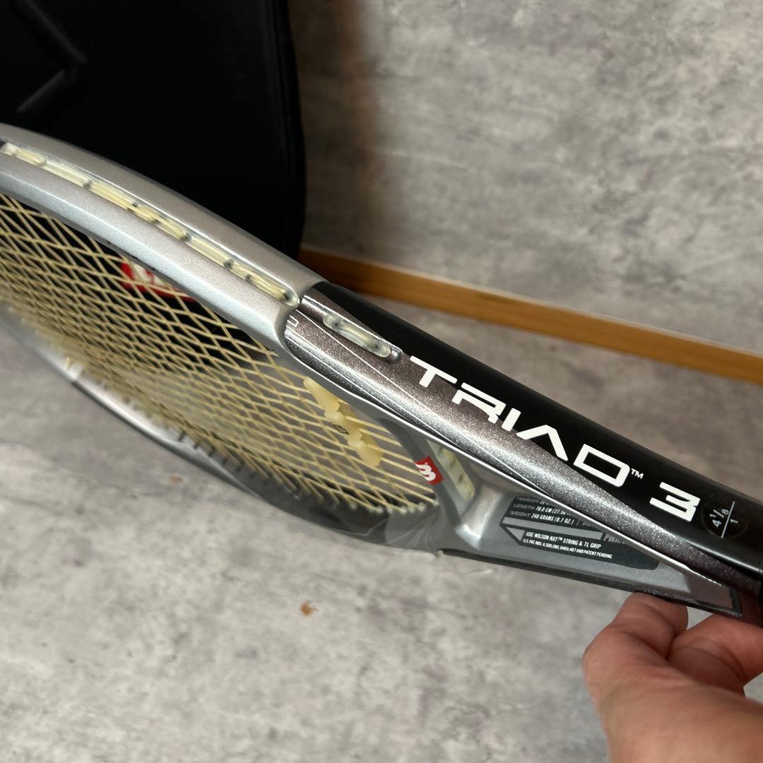 美品 Wilson TRIAD 3 テニスラケット 丸井ブン太モデルケース付