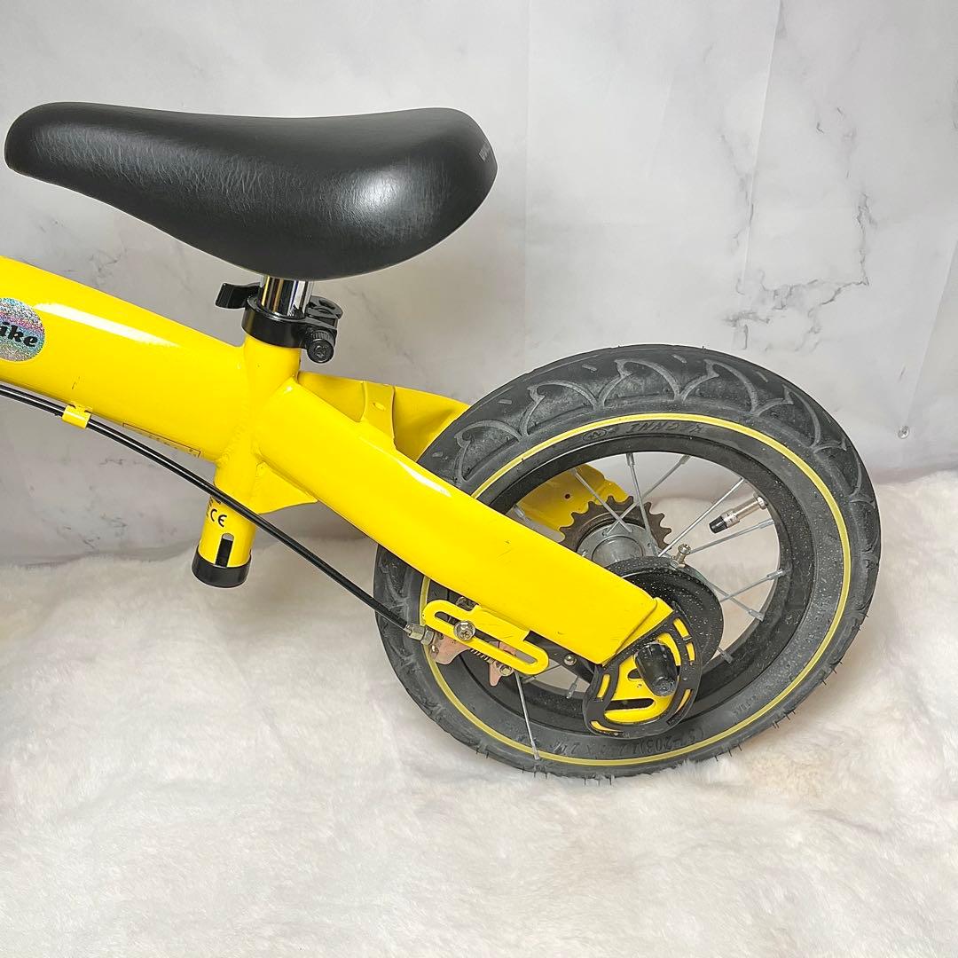 【美品】へんしんバイク 12インチ イエロー　バランスバイク　人気カラー
