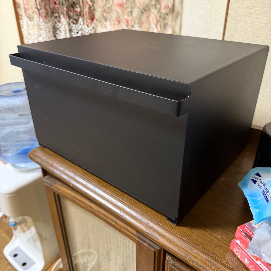 【入手困難】　山崎実業 タワー ブレッドケース ブラック 27L マグネット対応