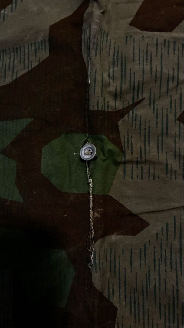 実物　ドイツ国防軍　ナチ◯ドイツ　軍幕　　スプリンターカモM31 2枚セット