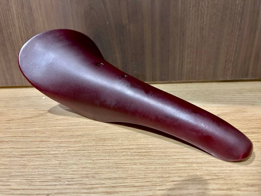 ◆KASHIMAX サドル日本製高級感ある◆ワインレッド/バーガンディ重量257