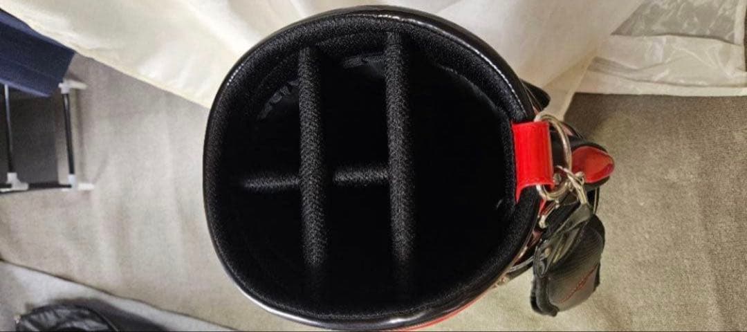 Callaway ゴルフバッグ 黒/赤 5分割　フード有　オマケ付　#A80LS