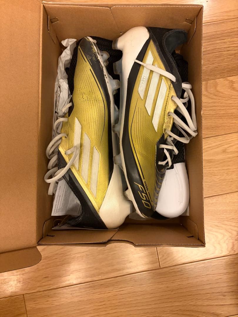 adidas F50 メッシ　サッカーシューズ イエロー/ブラック　26.0