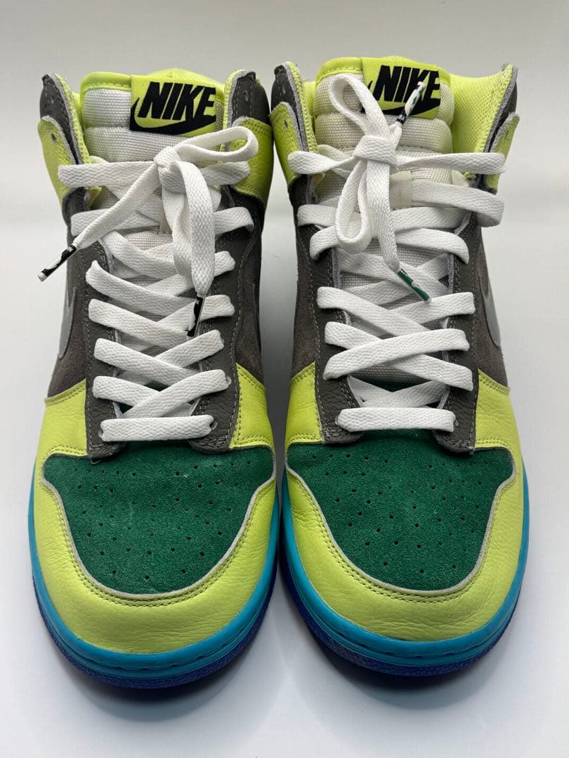 Nike Dunk High グリーン/イエロー/グレー