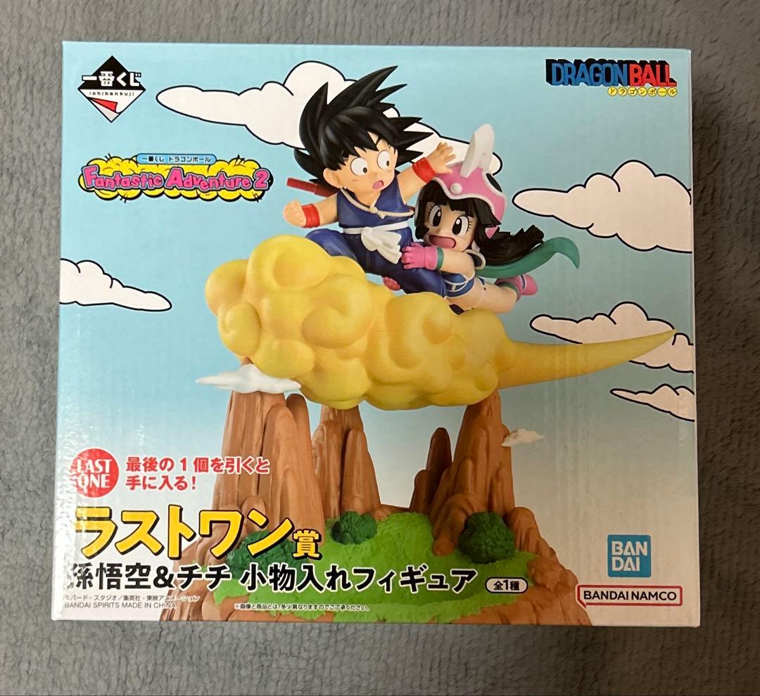 一番くじ ドラゴンボール ラストワン賞 孫悟空＆チチ 小物入れフィギュア
