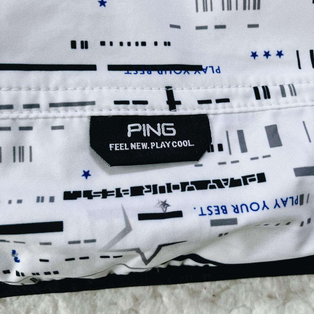 【新品LL】PING ウインドブレーカ- ホワイト メンズ