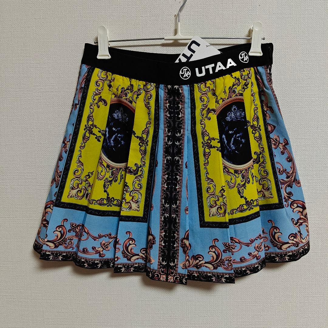 未使用 UTAA♡ゴルフウェア ゴージャズスカート インナー付 ブルーS