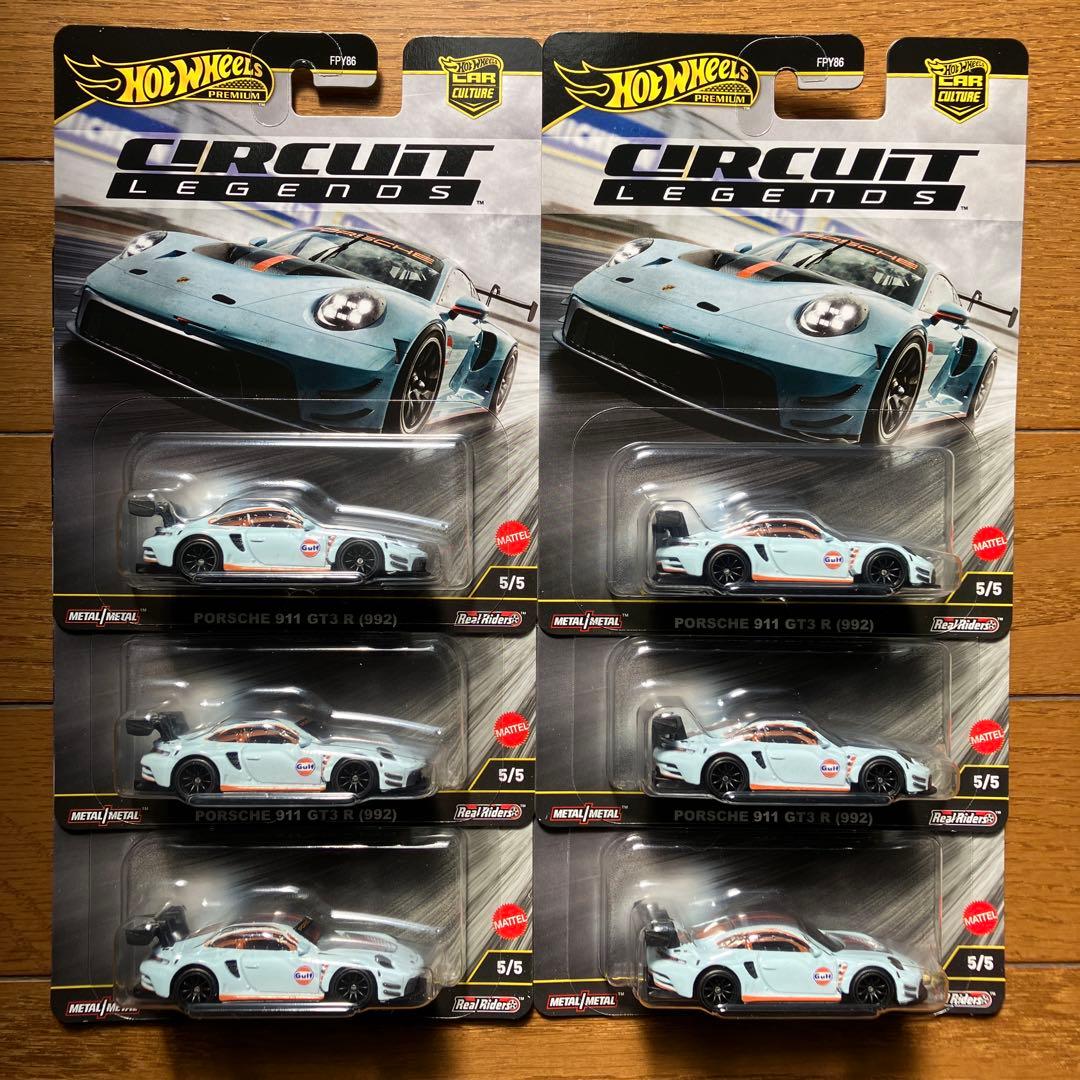 ホットウィール サーキットレジェンズ ポルシェ 911 GT3 R 6個セット