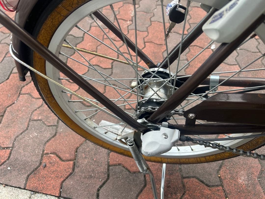 兵庫県神戸市より！21technology レトロ感漂う電動アシスト自転車実働。