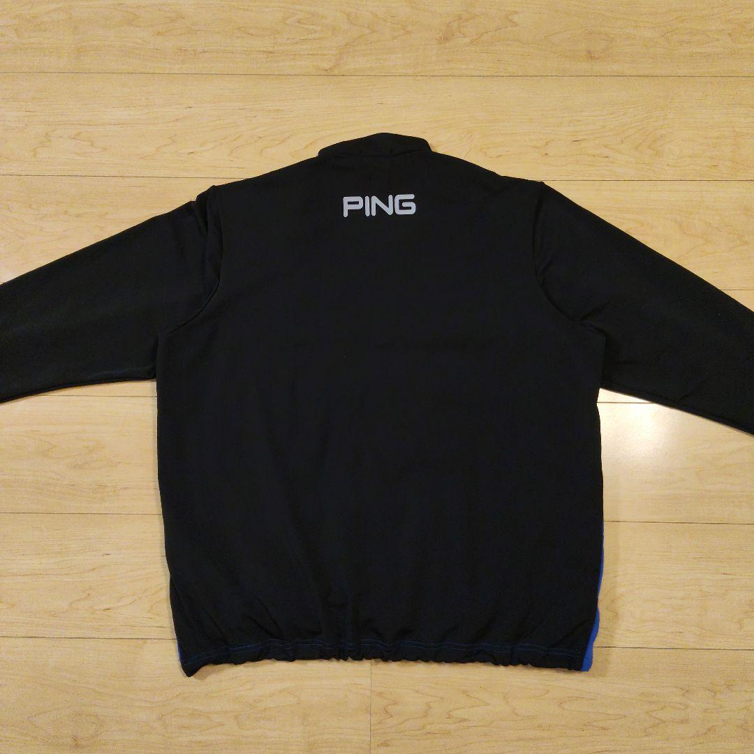 Lサイズ 美品【PING】ピン ゴルフ 中綿入 長袖ハーフジップ ジャケット
