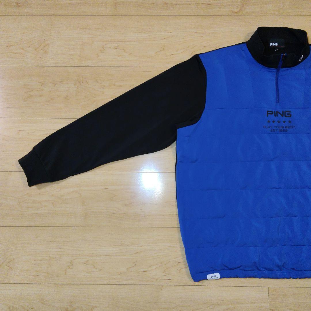 Lサイズ 美品【PING】ピン ゴルフ 中綿入 長袖ハーフジップ ジャケット