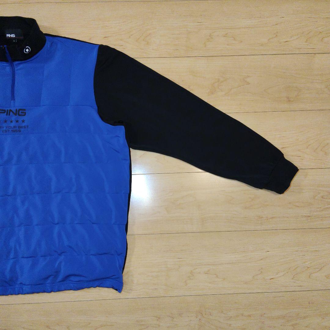 Lサイズ 美品【PING】ピン ゴルフ 中綿入 長袖ハーフジップ ジャケット