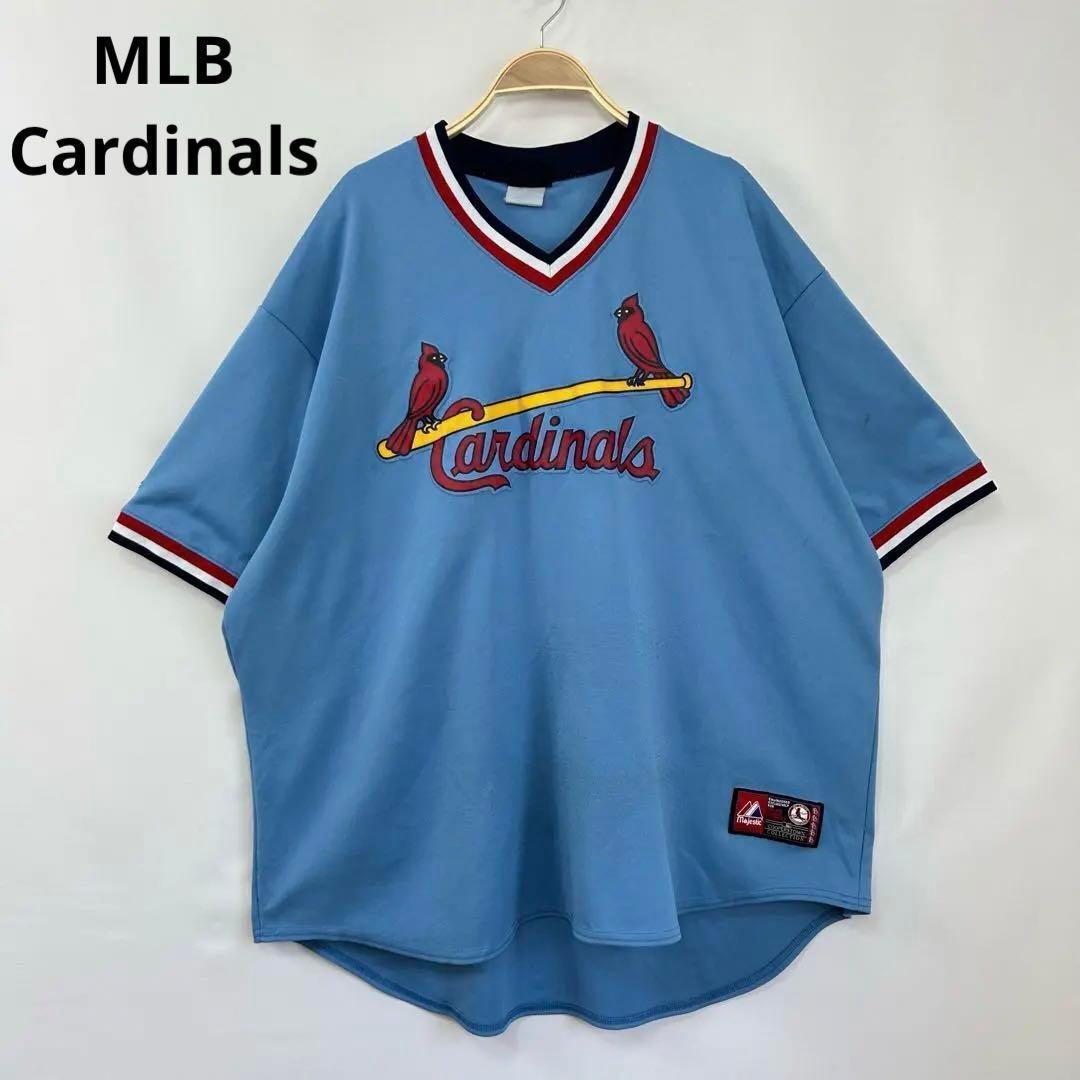 MLBカージナルス ゲームシャツ ベースボールシャツ ユニフォーム S44