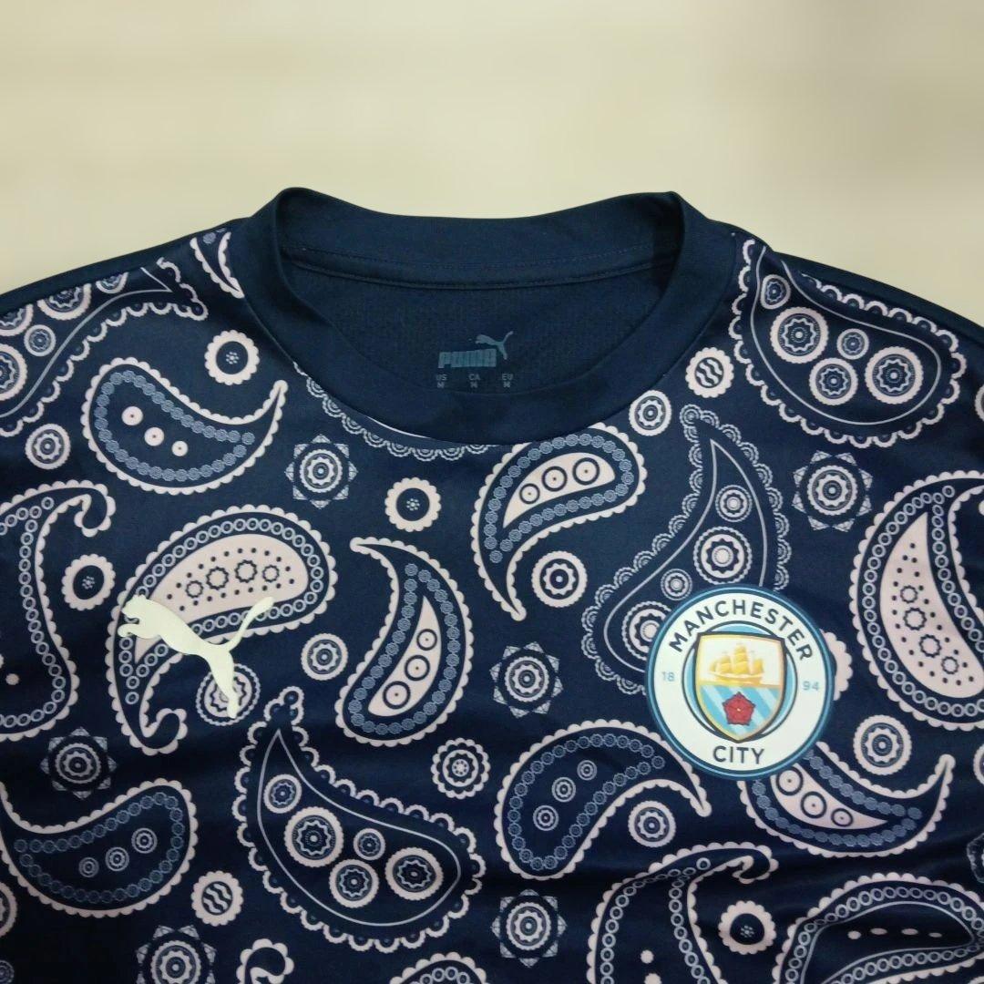 PUMA マンチェスターシティ ペイズリーシャツインポートМサイズ