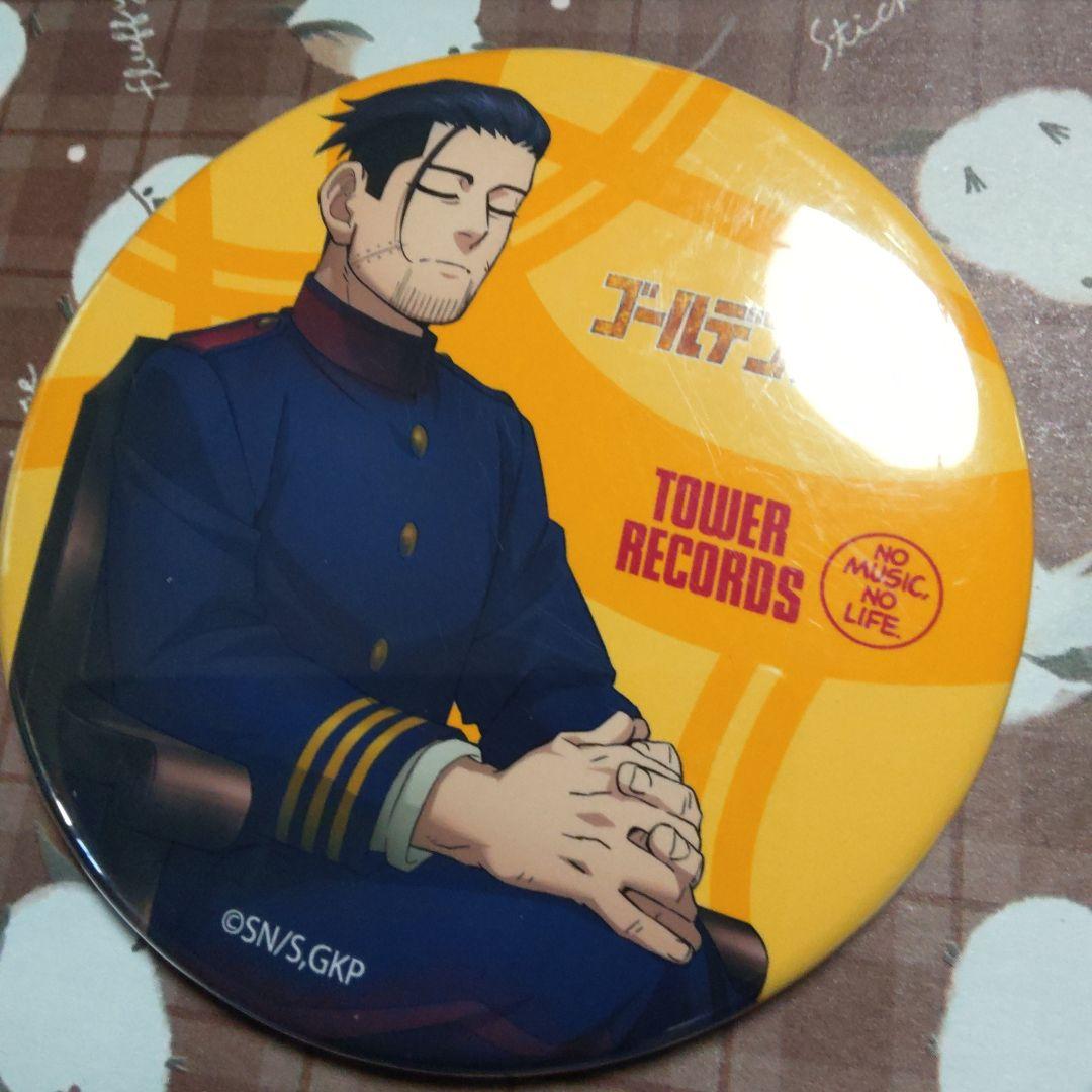尾形百之助　缶バッジ　TOWER RECORDS　ゴールデンカムイ　タワレコ