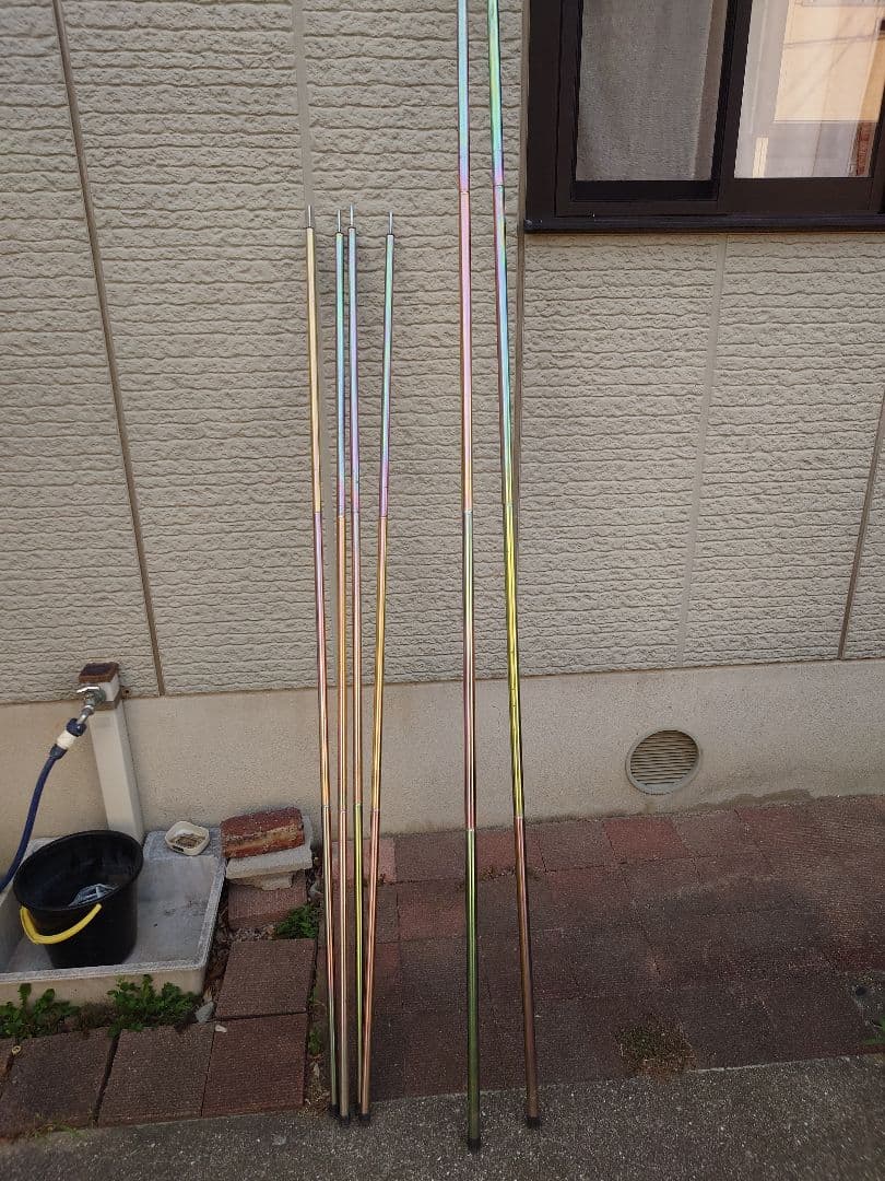 スノーピーク　ターフ　ポールのセット