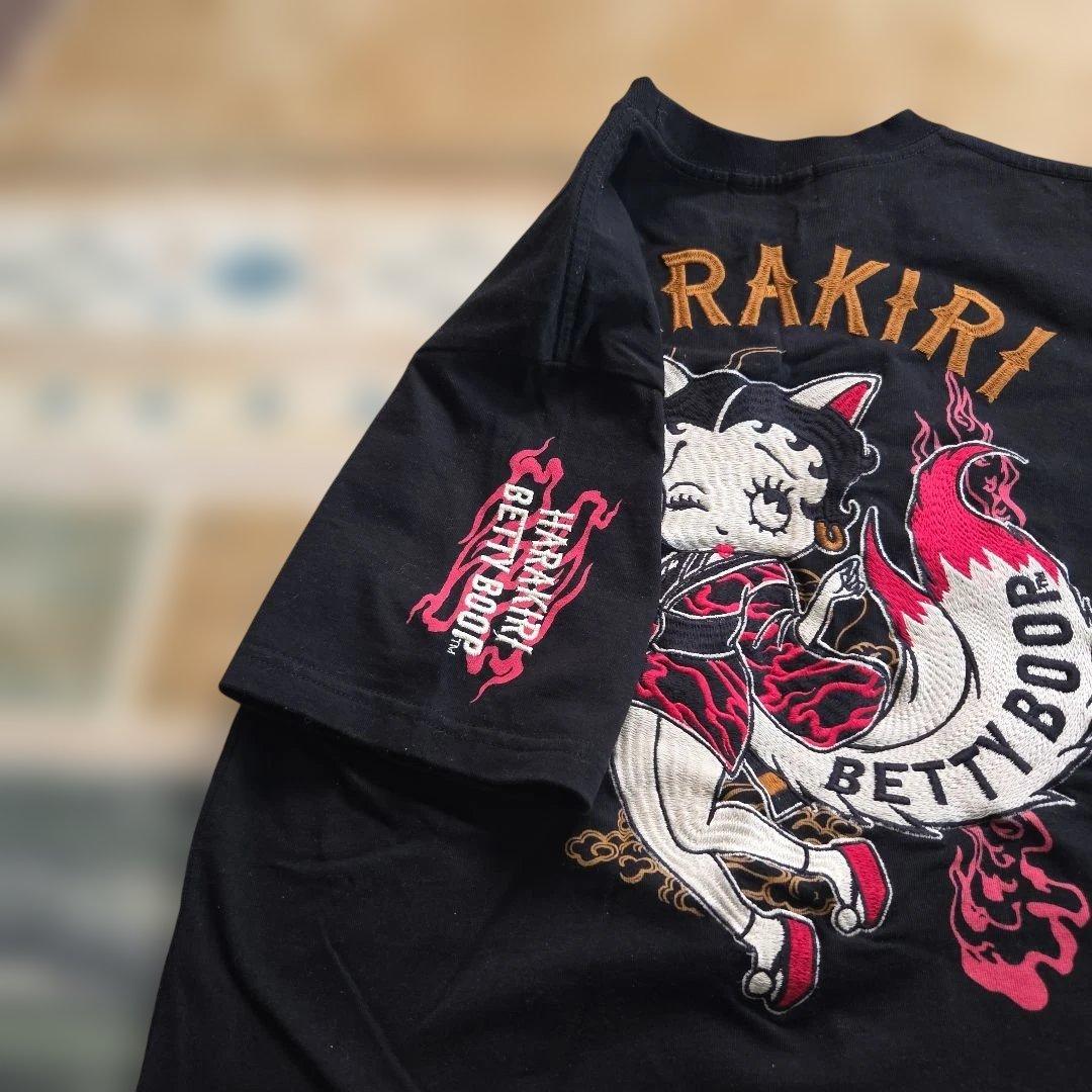 HARAKIRI ベティ・ブープ Tシャツ 黒