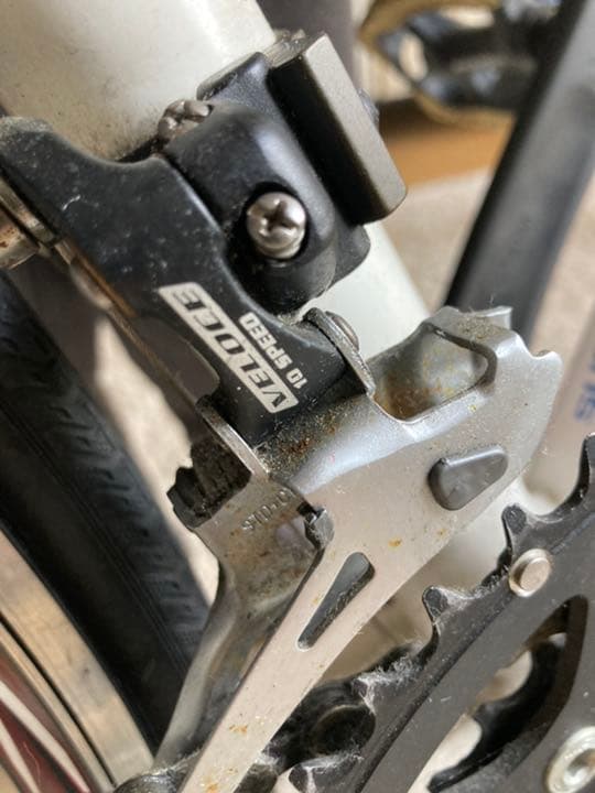頑張りました。ここまでロードバイクcinelli xperience