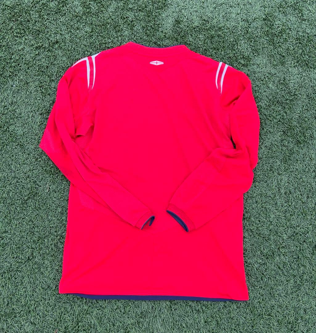 【美品】公式Umbro 00s04〜06イングランド代表 赤 L アウェイ