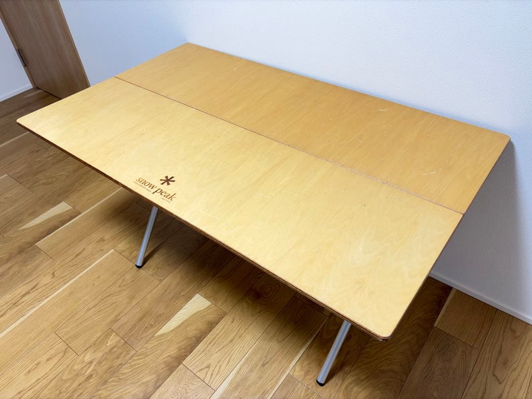 【入手困難】スノーピーク ワンアクションテーブルロング　シナ合板