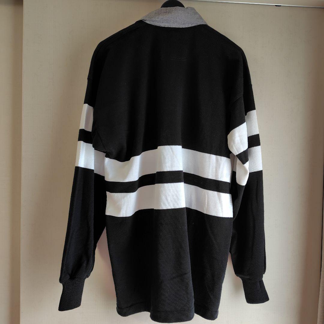 『新品』Canterbury オールブラックス　ラガーシャツ ＮＺ製 サイズＬ