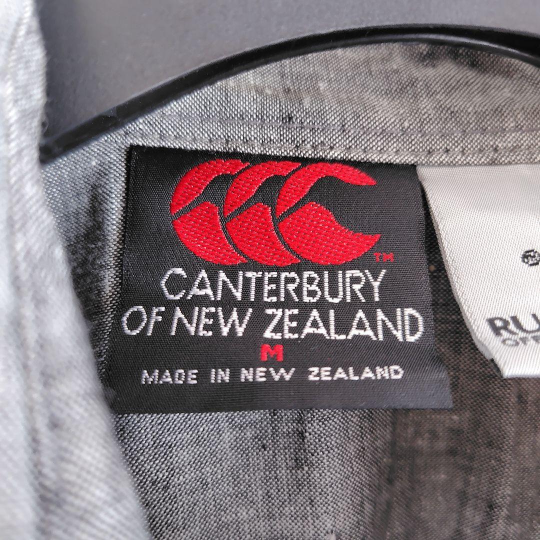 『新品』Canterbury オールブラックス　ラガーシャツ ＮＺ製 サイズＬ