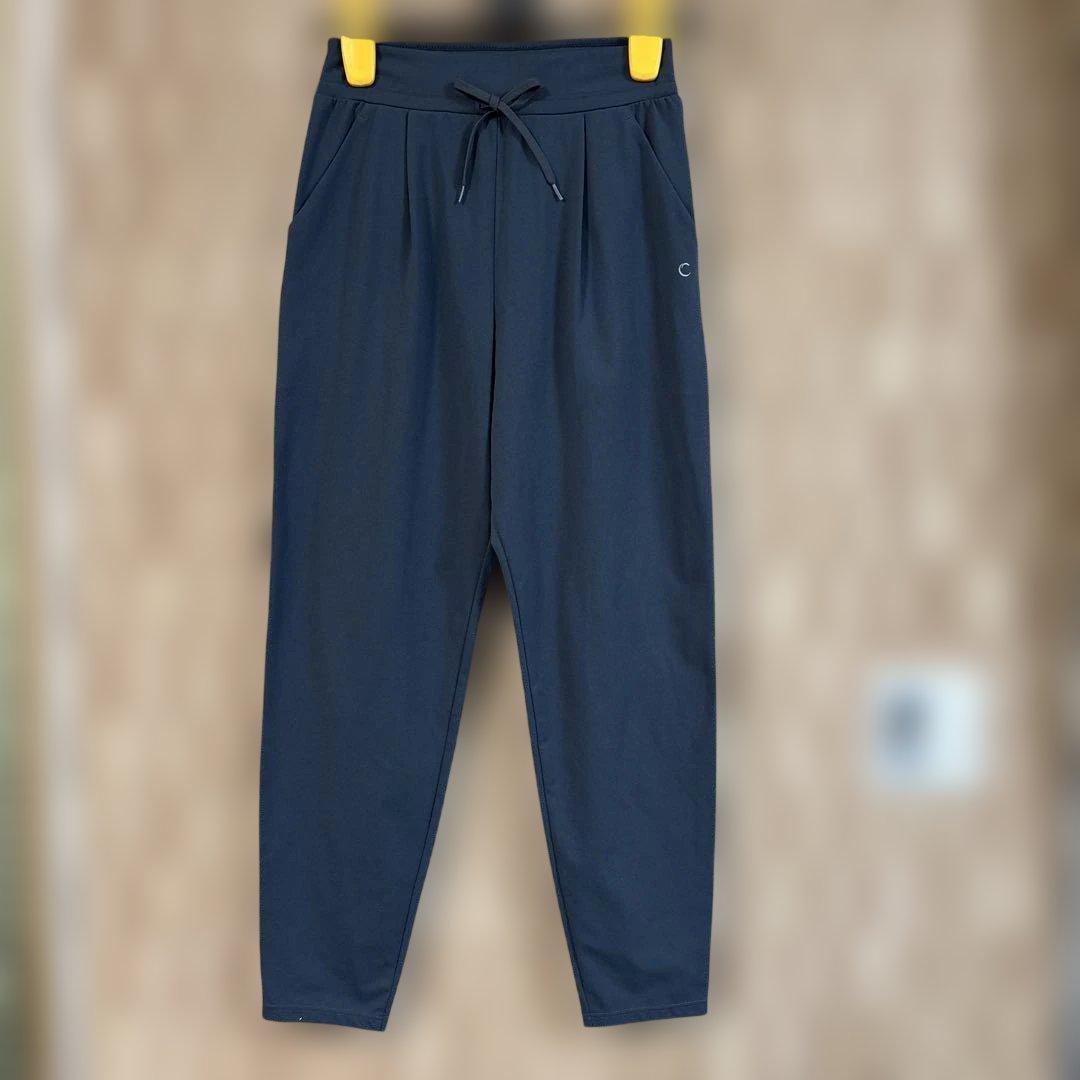 Chacott チャコット ドローストリングヨガパンツ アイアンブルー M