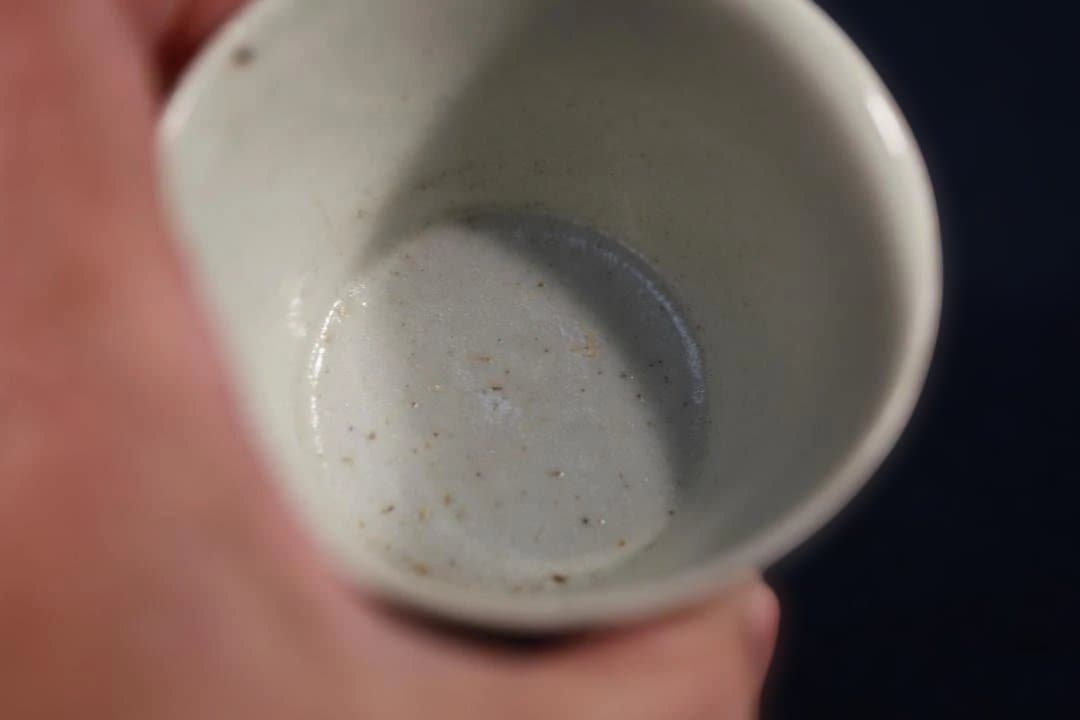 723　初期伊万里染付紅葉図蕎麦猪口　無傷　江戸初期