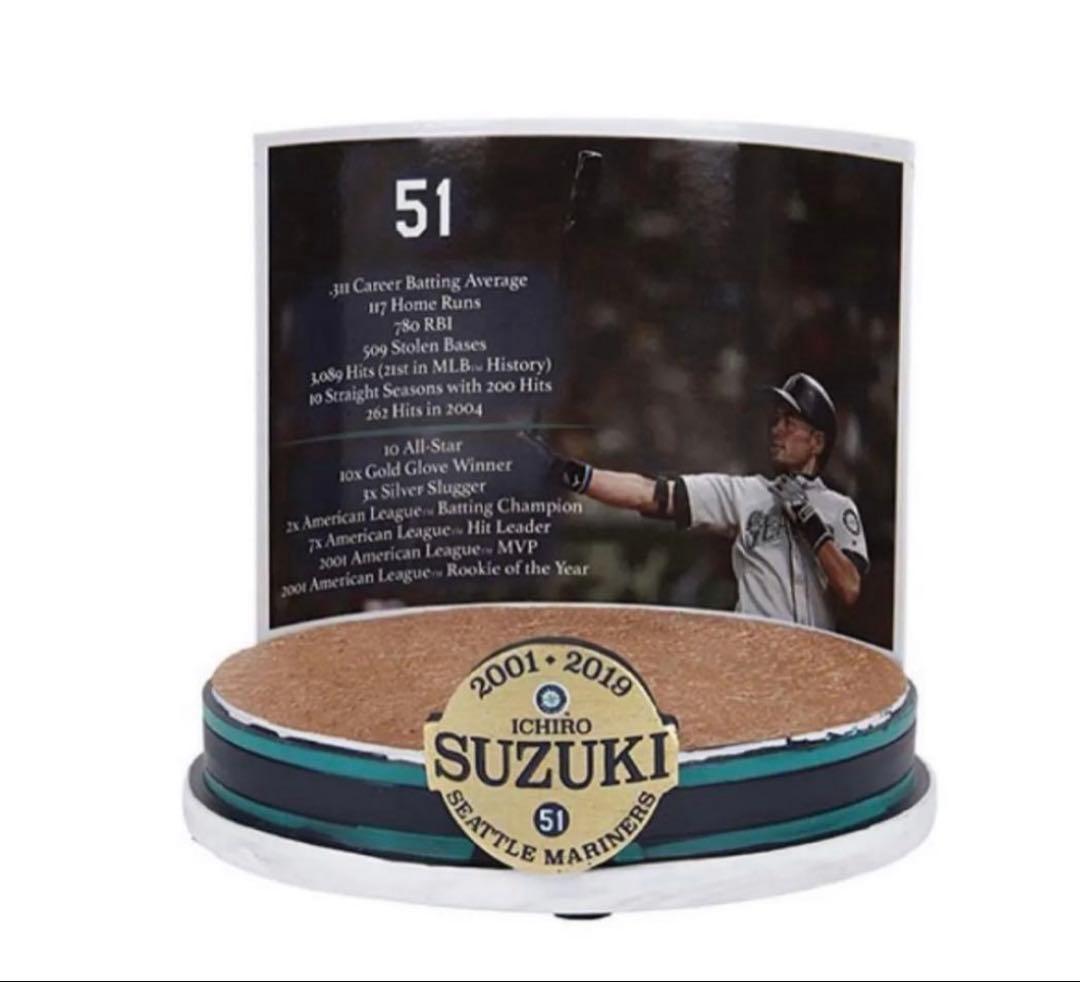 イチロー MLB公式 限定ボブルヘッド 記念台座付　殿堂入り記念