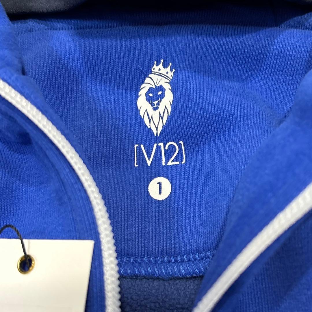【新品/タグ付/23AW/レディースM】V12　ネックパーカー　ジップアップ