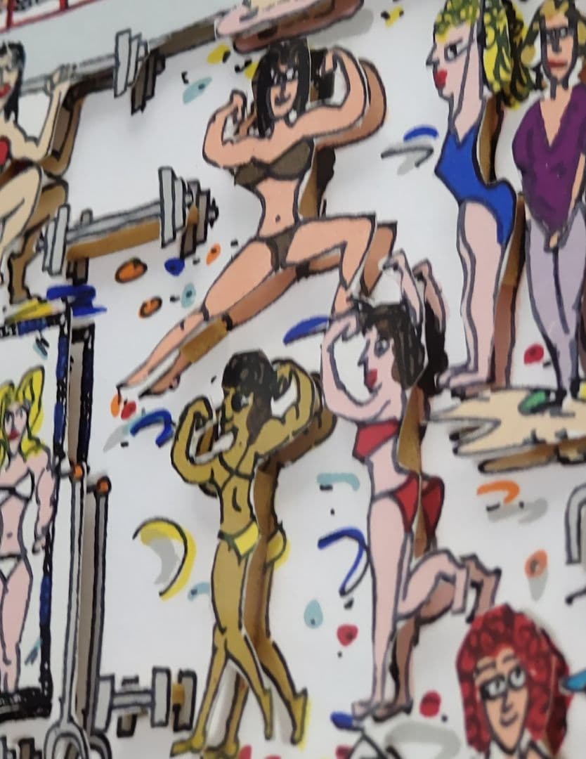 ポップアート リジィー WOMEN WHO WORK OUT 3D