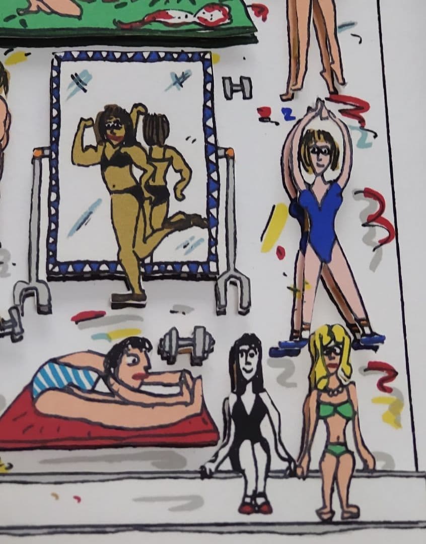 ポップアート リジィー WOMEN WHO WORK OUT 3D