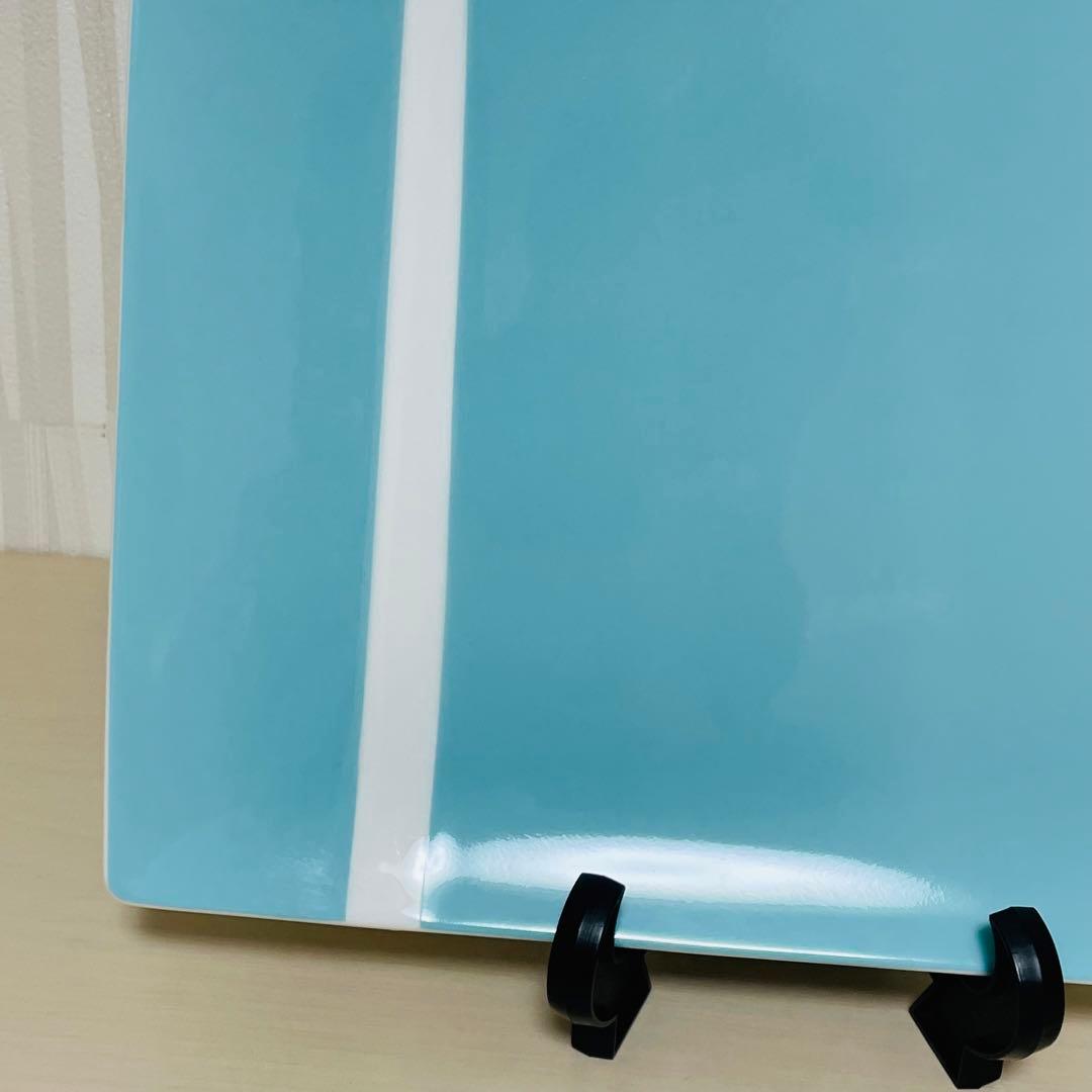 Tiffany ティファニー ブルーリボン スクエア プレート 皿 ペア ２枚