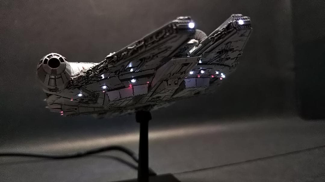 ミレニアムファルコン MF 電飾改修 　完成品 ビークルモデル　1/350 管⑤
