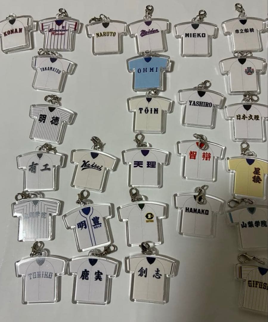 104回夏の甲子園 出場校ユニフォームキーホルダー 45校セット