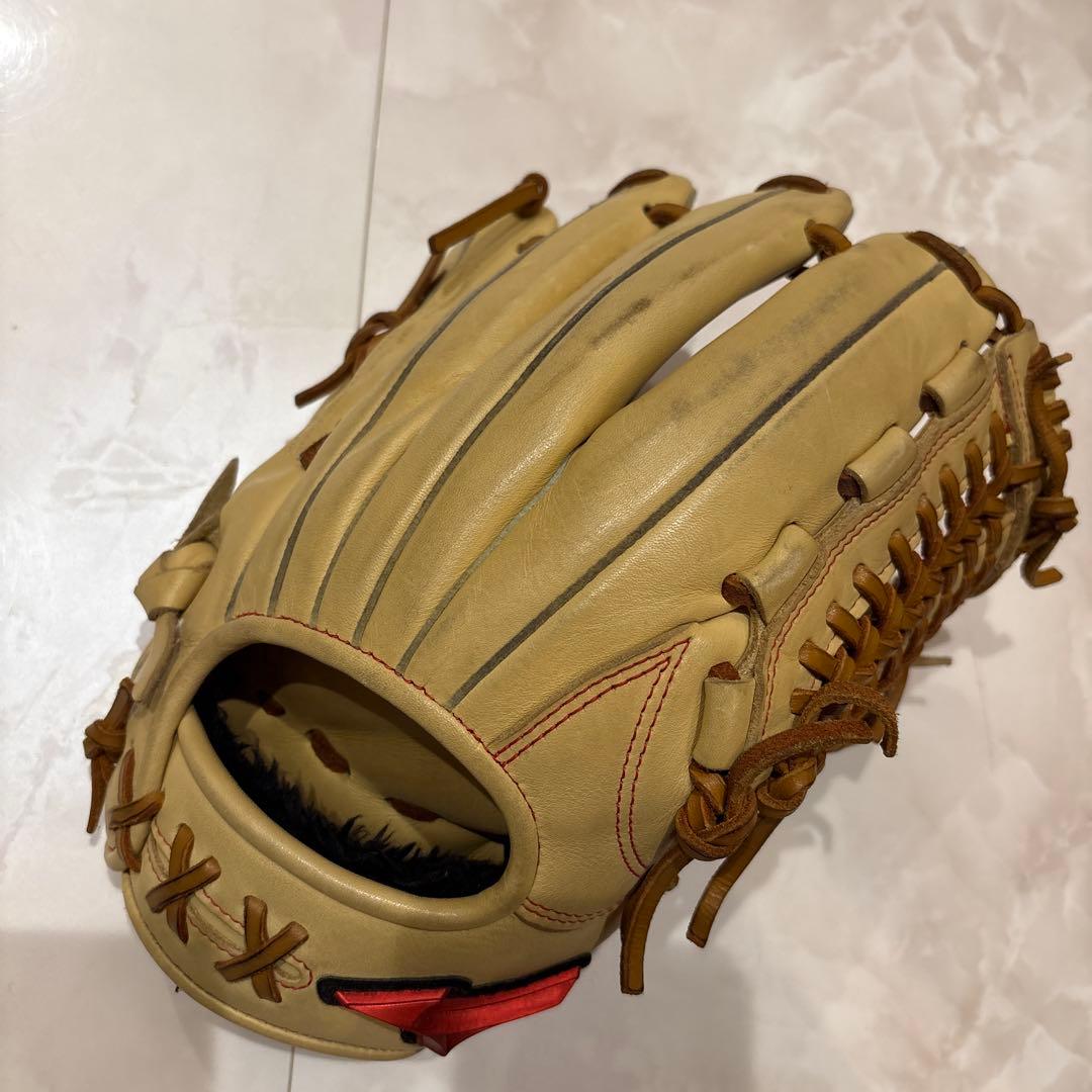 Mizuno 野球グローブ ベージュ レザー