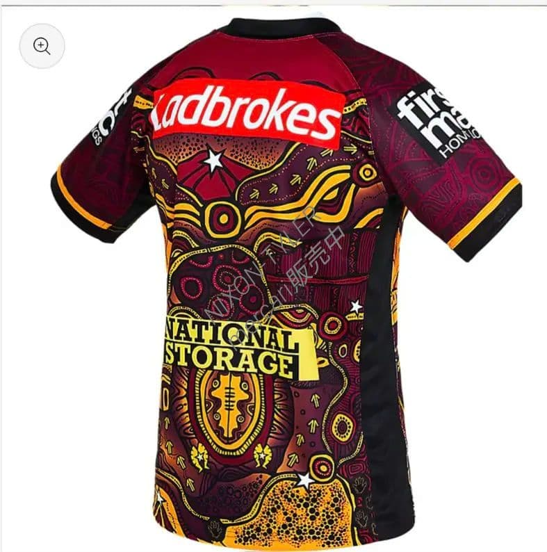 【海外Ｓサイズ】 NRL ブリスベン・ブロンコス インディジェナスジャージ