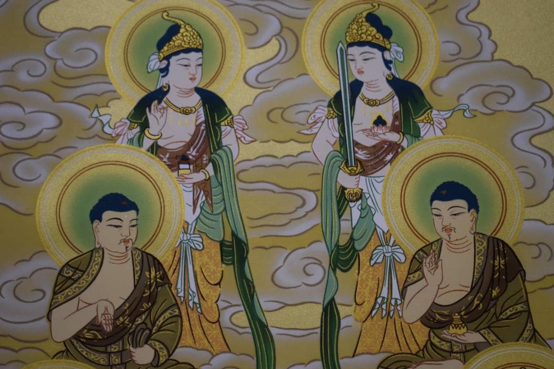 複製/光規/弘法大師十三佛像図/工芸/布袋屋掛軸HJ-351