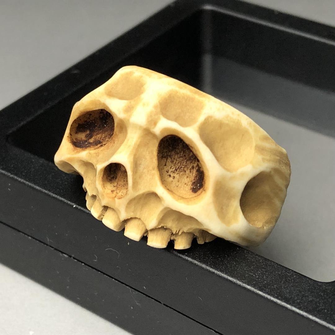 呪物・リング　頭蓋骨モチーフ　指輪　カパラ根付　クマントーン　プラクルアン